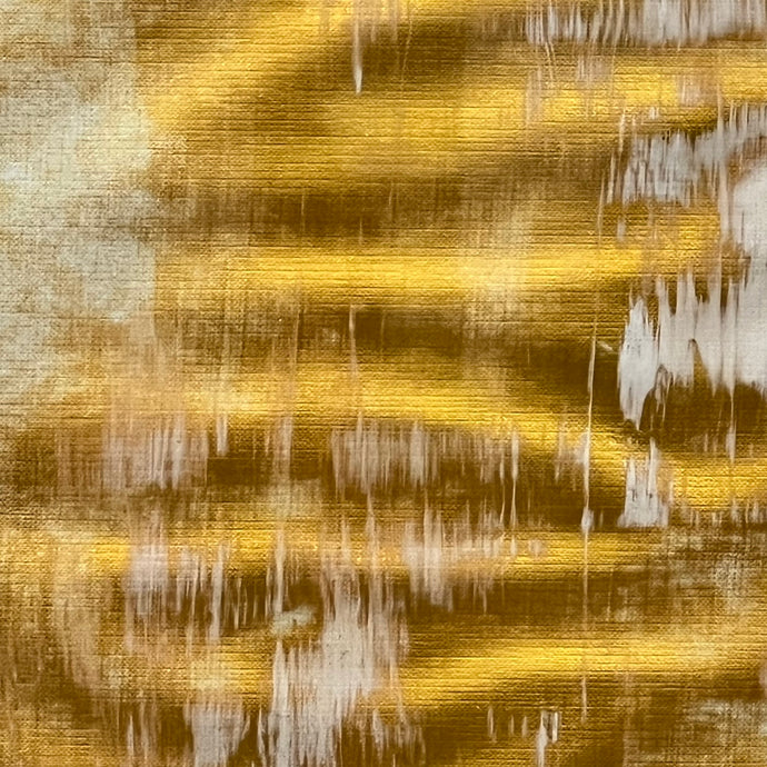 non representational artist, abstract artist, black female artist, home decor, mixed media, gold and white acrylic paint